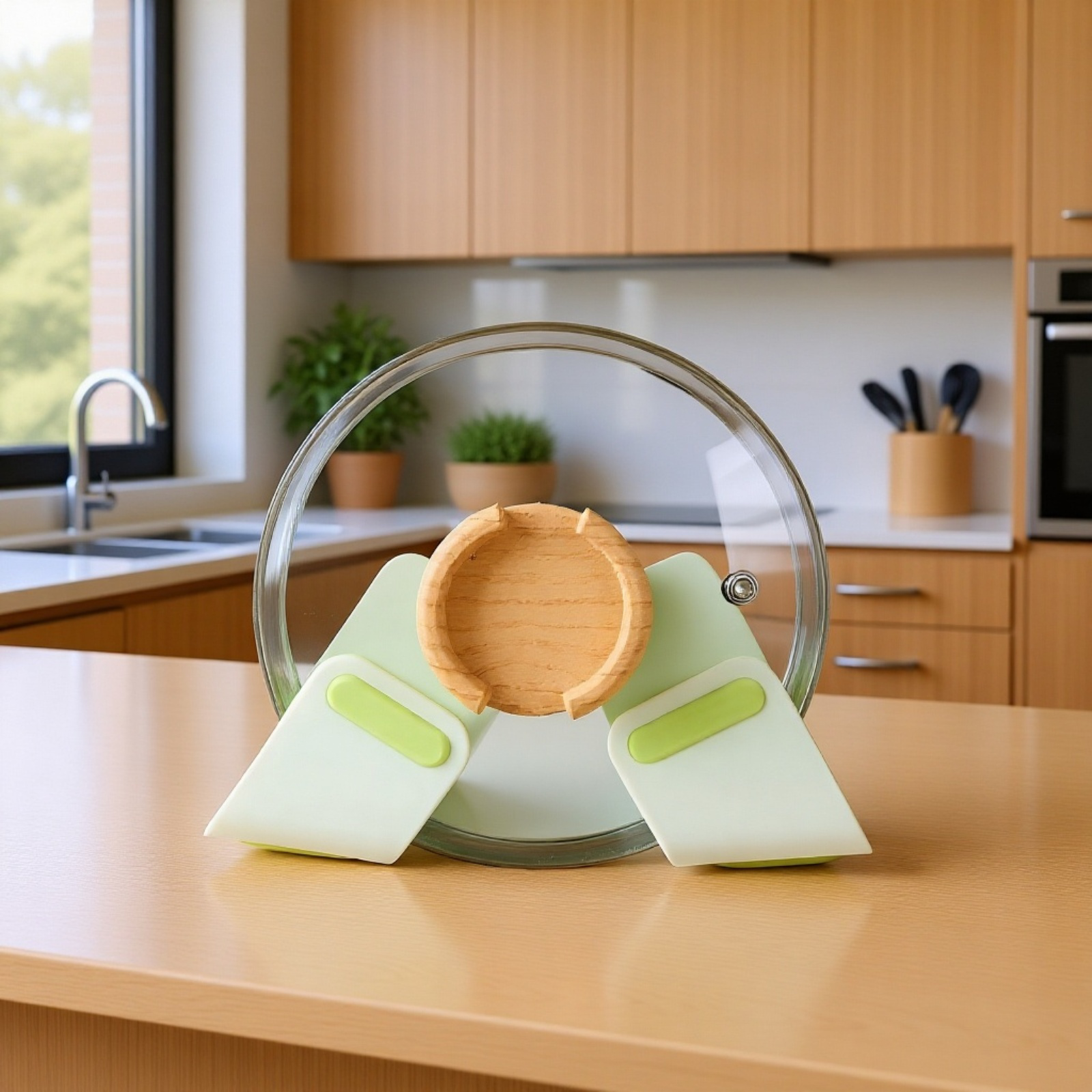 Organizador de cocina para tapas de ollas