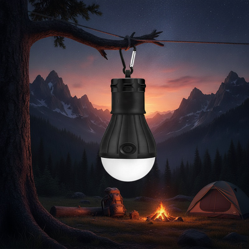 Outdoor travel led battery portable super bright portable hook hanging travel camping light camp ten