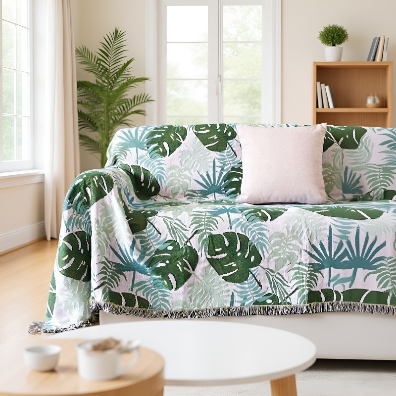 防塵フルカバーソファータオル 鯉装飾カーペット・テーブルクロス ソファブランケット 鯉柄テーブルクロス