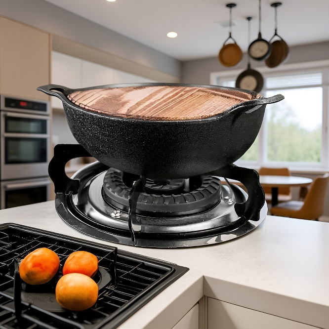 JS [Healthy Uncoated] Pot Yuanbao en fonte de style japonais pour une personne