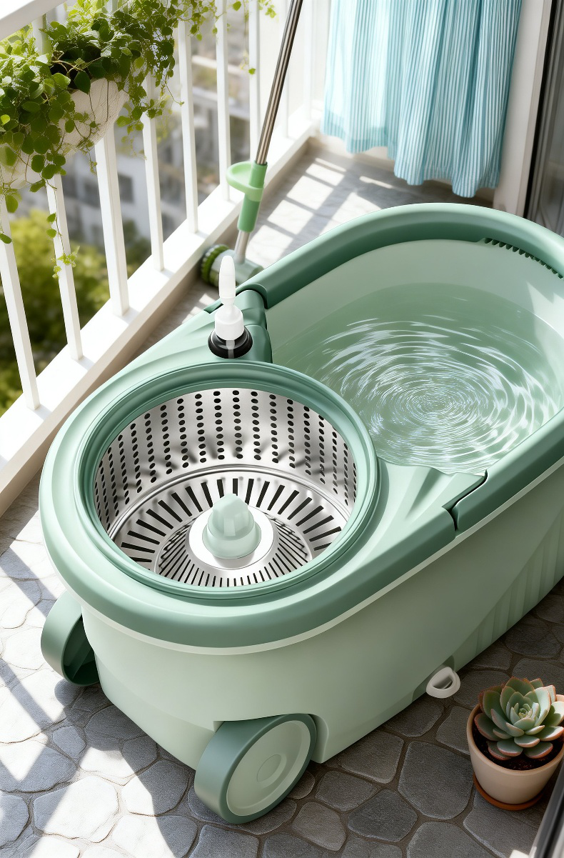 Carro para fregona resistente a la corrosión