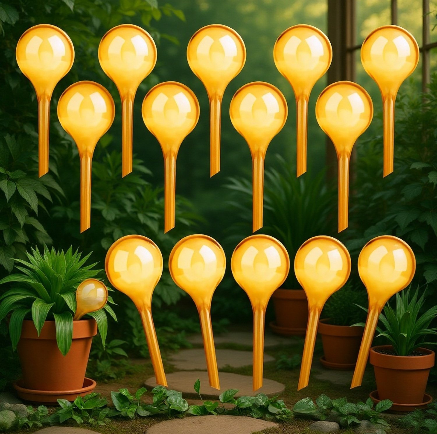 Transparenter Selbstbewässerer für Pflanzen