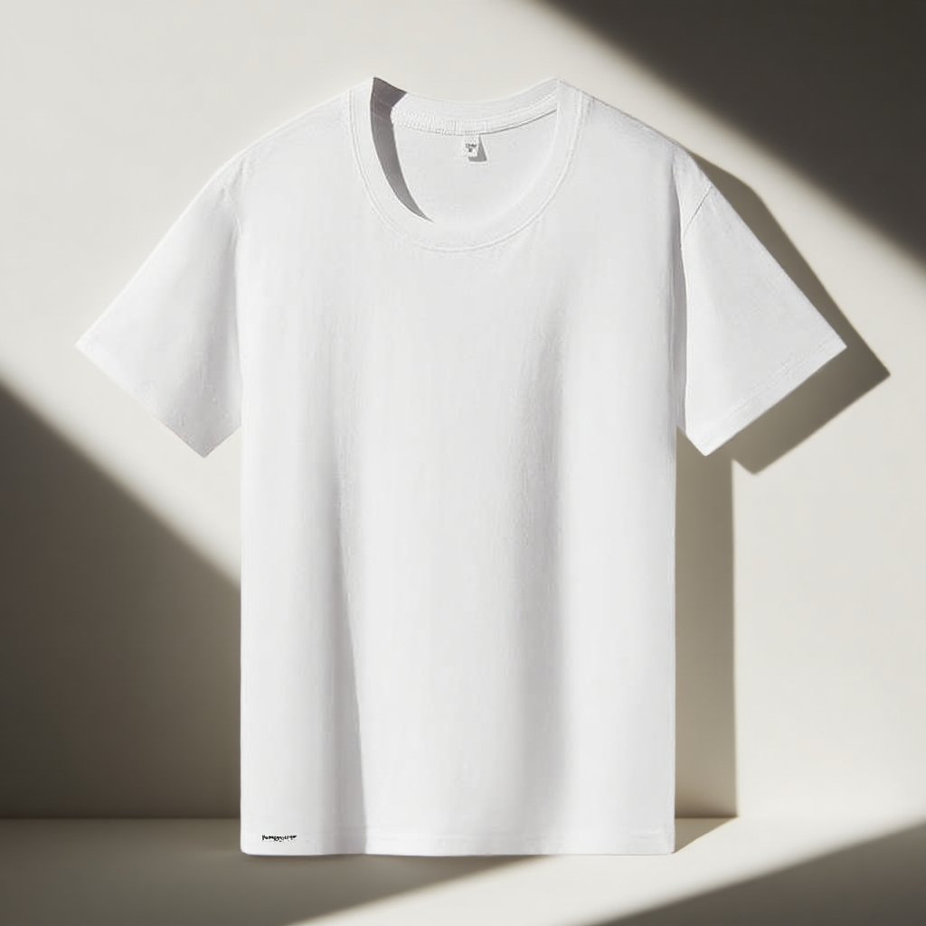 트렌디한 숄더 반팔 착용 모습