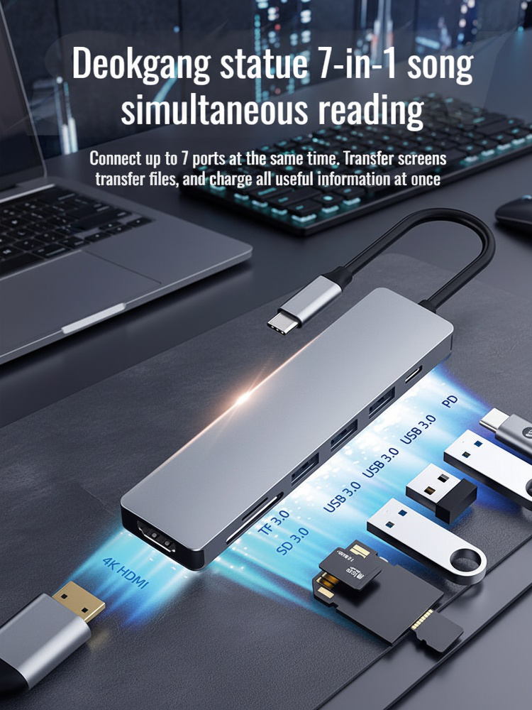 7-in-1 HDMI Multi-Function Docking Hub