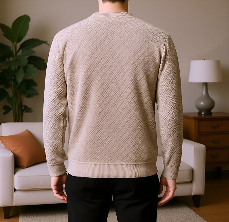 기모 니트의 부드러운 소재 디테일