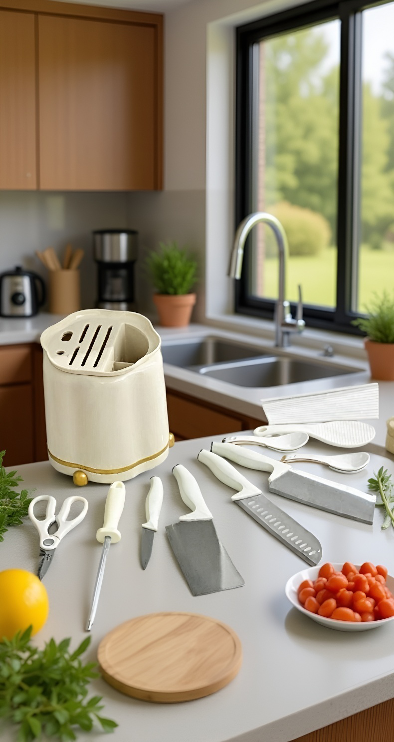 공간 절약형 주방 수납 선반 설치 사진