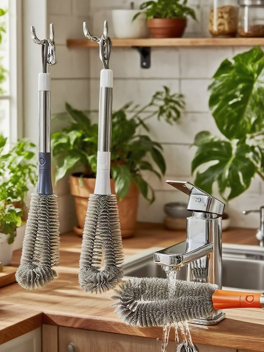 컵 안쪽까지 깨끗하게 닦는 브러시