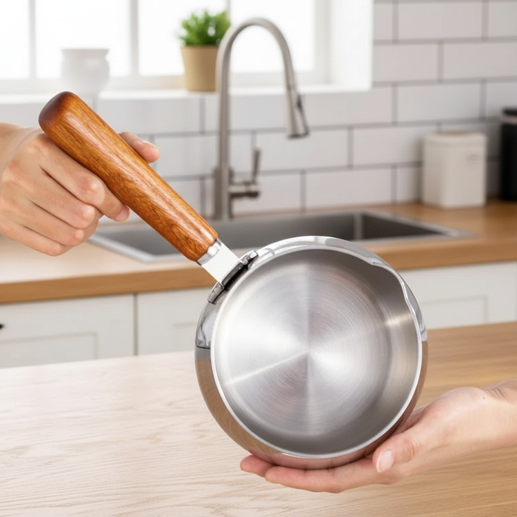 Einfach zu reinigender Topf für kleine Portionen