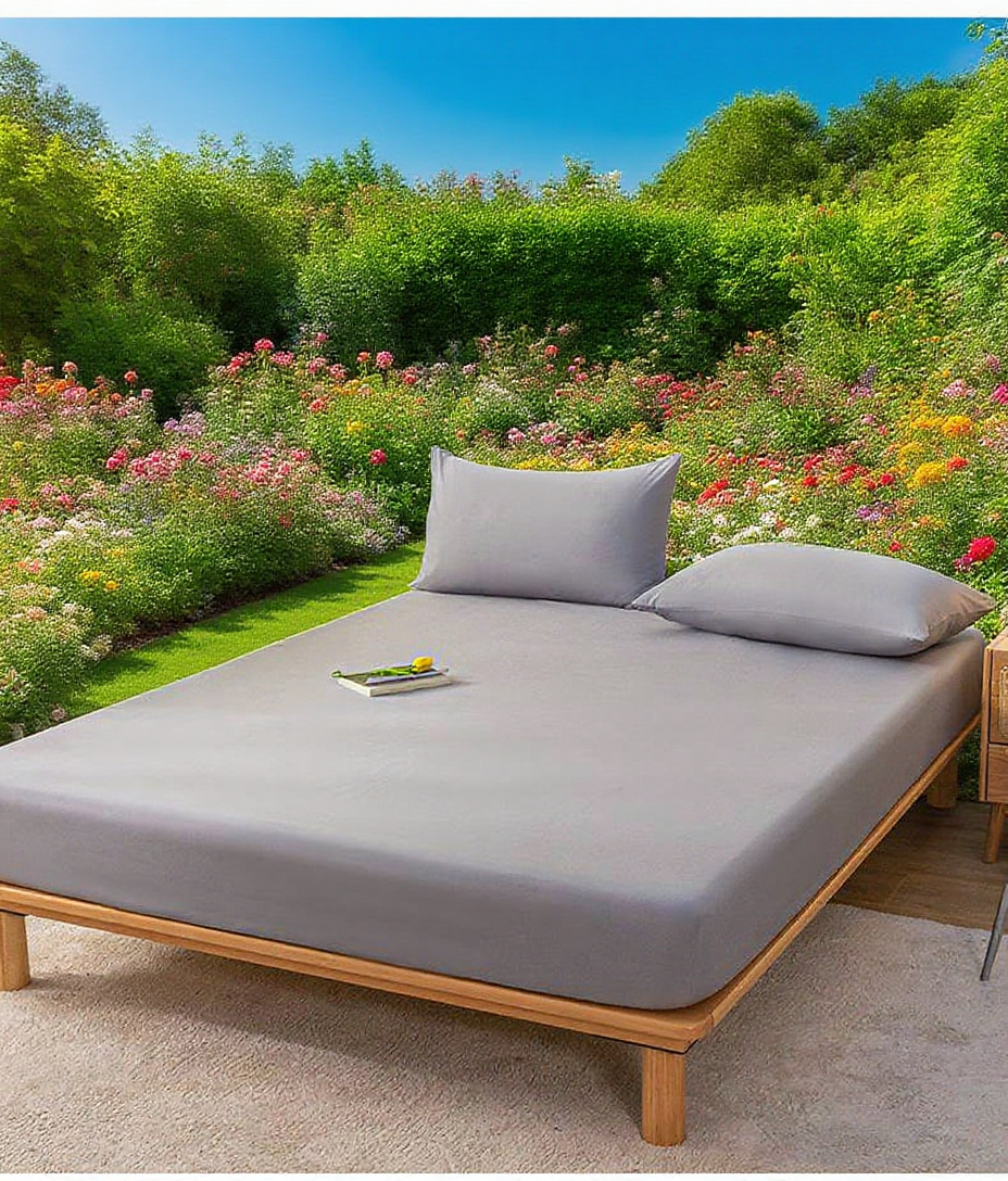 부드러운 촉감의 침대 패드 디테일