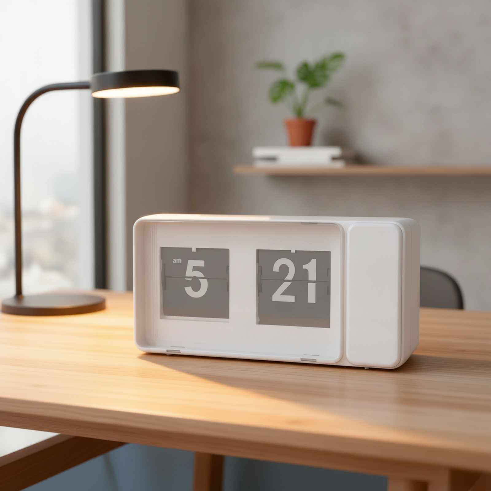 Reloj digital tipo página en colores macaron para dormitorio y estudiantes