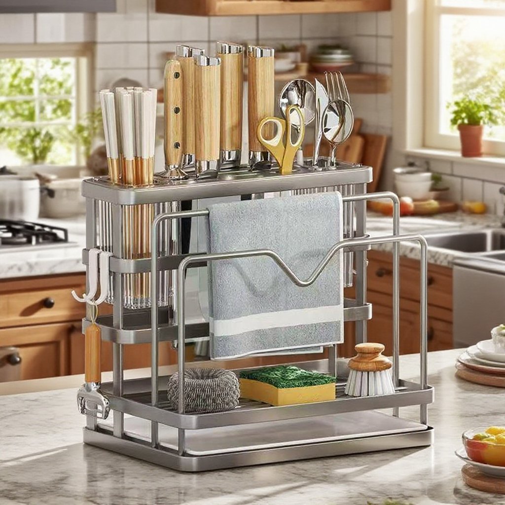 มีดทำครัวหนึ่งชั้นเก็บ