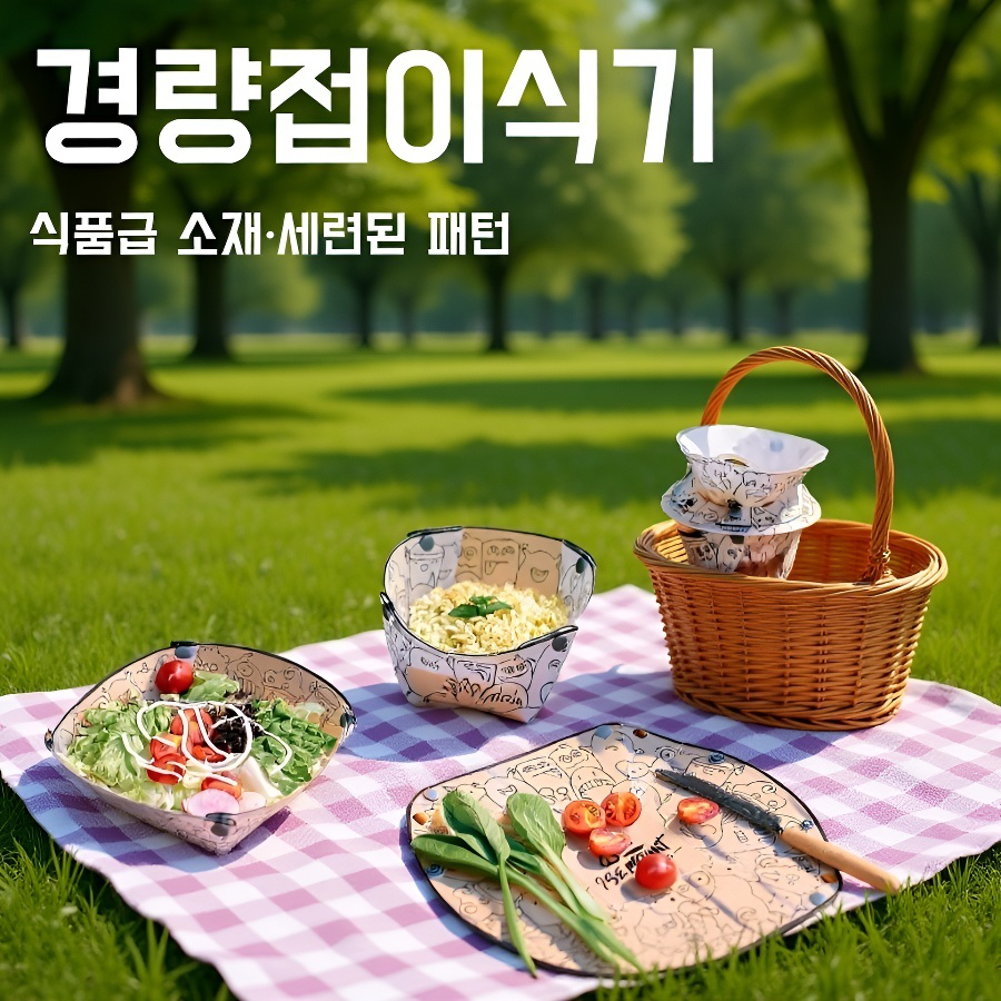 초경량 접이식 식판