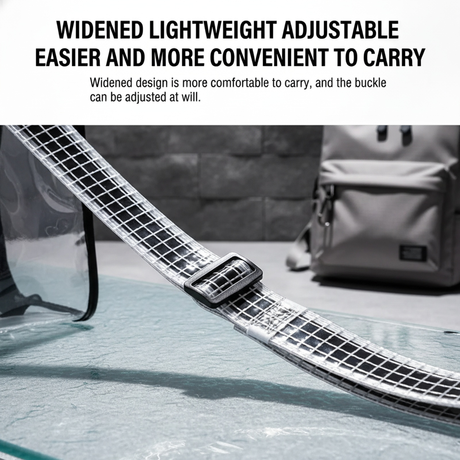 Multi-Functional Anti-Static Transparent Mesh PVC Shoulder/Crossbody/Waist Bag