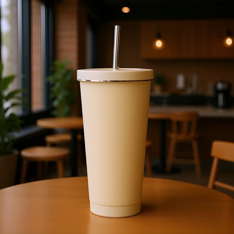 كوب مشروبات ساخنة وباردة من الفولاذ المقاوم للصدأ