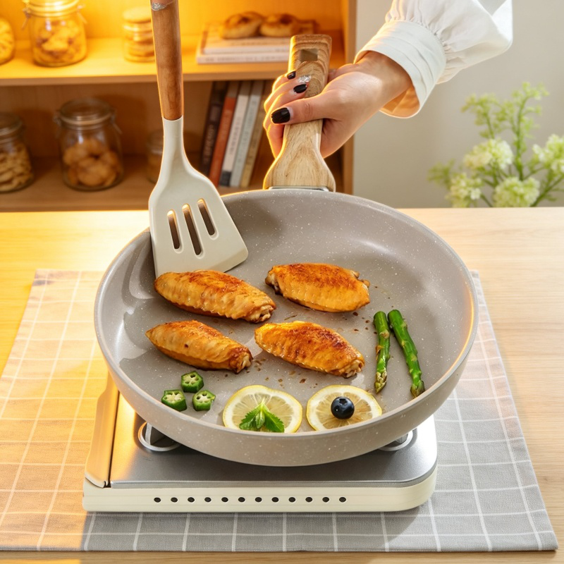 Langlebige und robuste Maifan-Steinpfanne