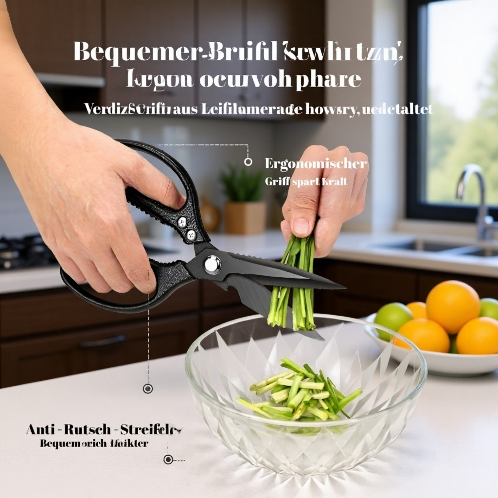 Multifunktionale Küchenschere Fischschere Geflügelschere