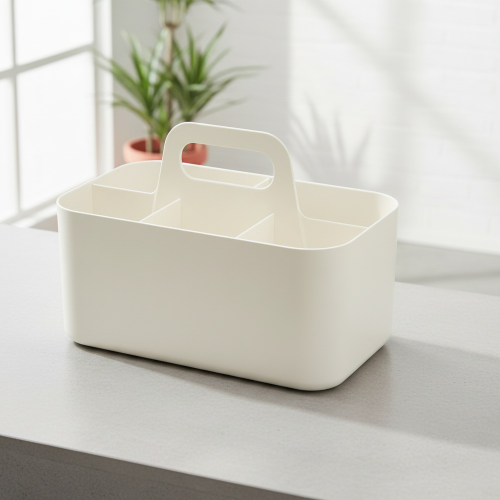 Portable Multifunctional Thickened Storage Box for Desktop Stationery and Tool Organization