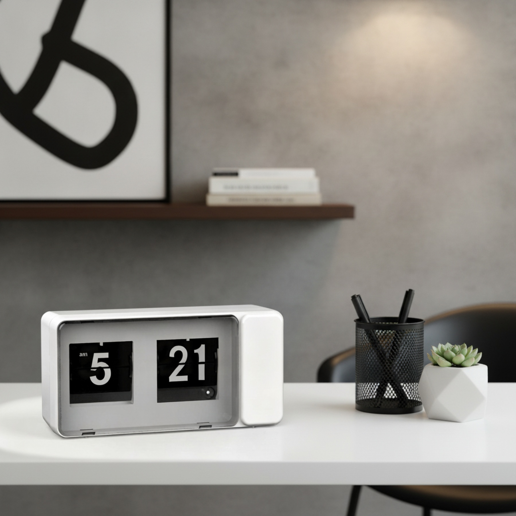 Reloj digital tipo página en colores macaron para dormitorio y estudiantes
