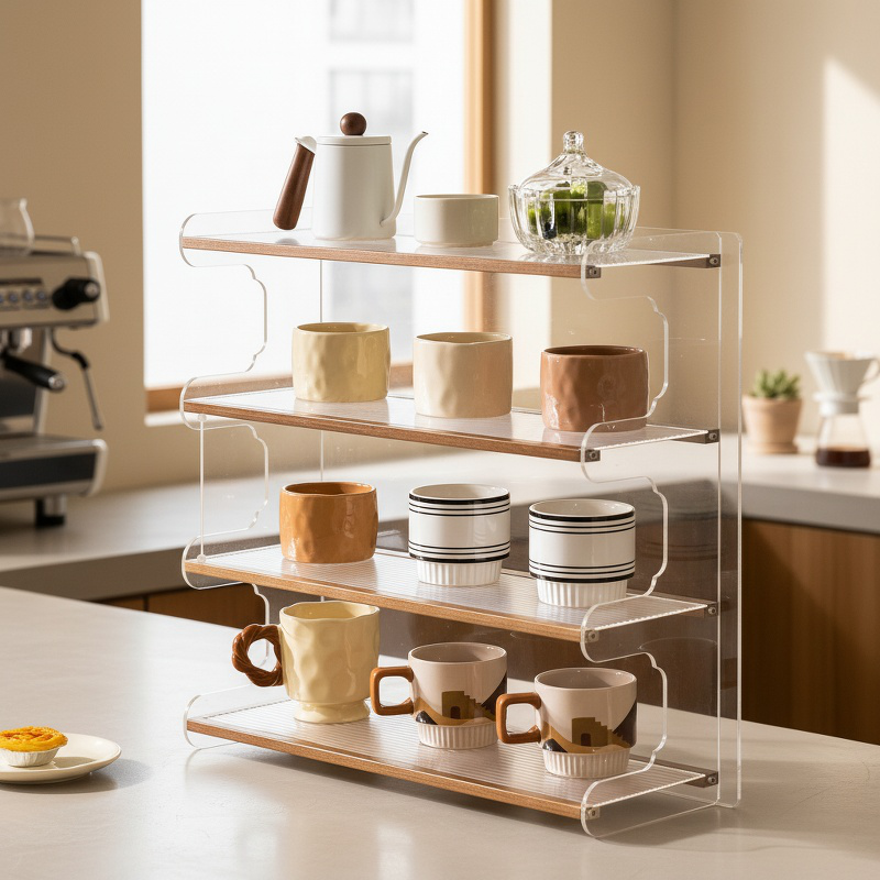 Desktop storage rack household table storage rack dining table organizer desk multi-layer bookshelf 