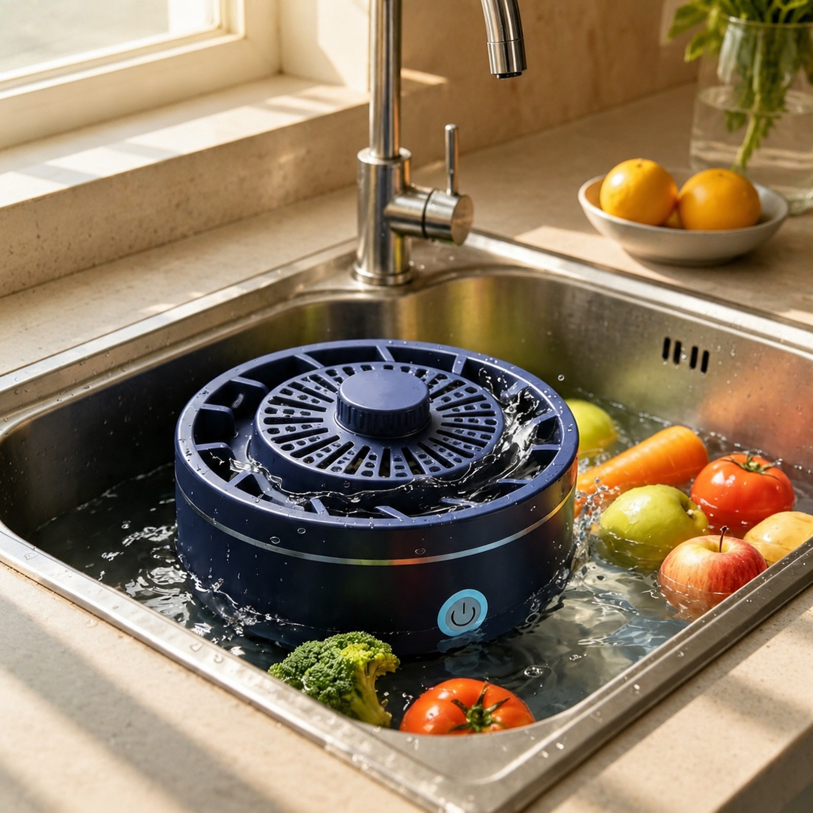 Wireless Ultrasonic Fruit and Vegetable Cleaner for Home Use