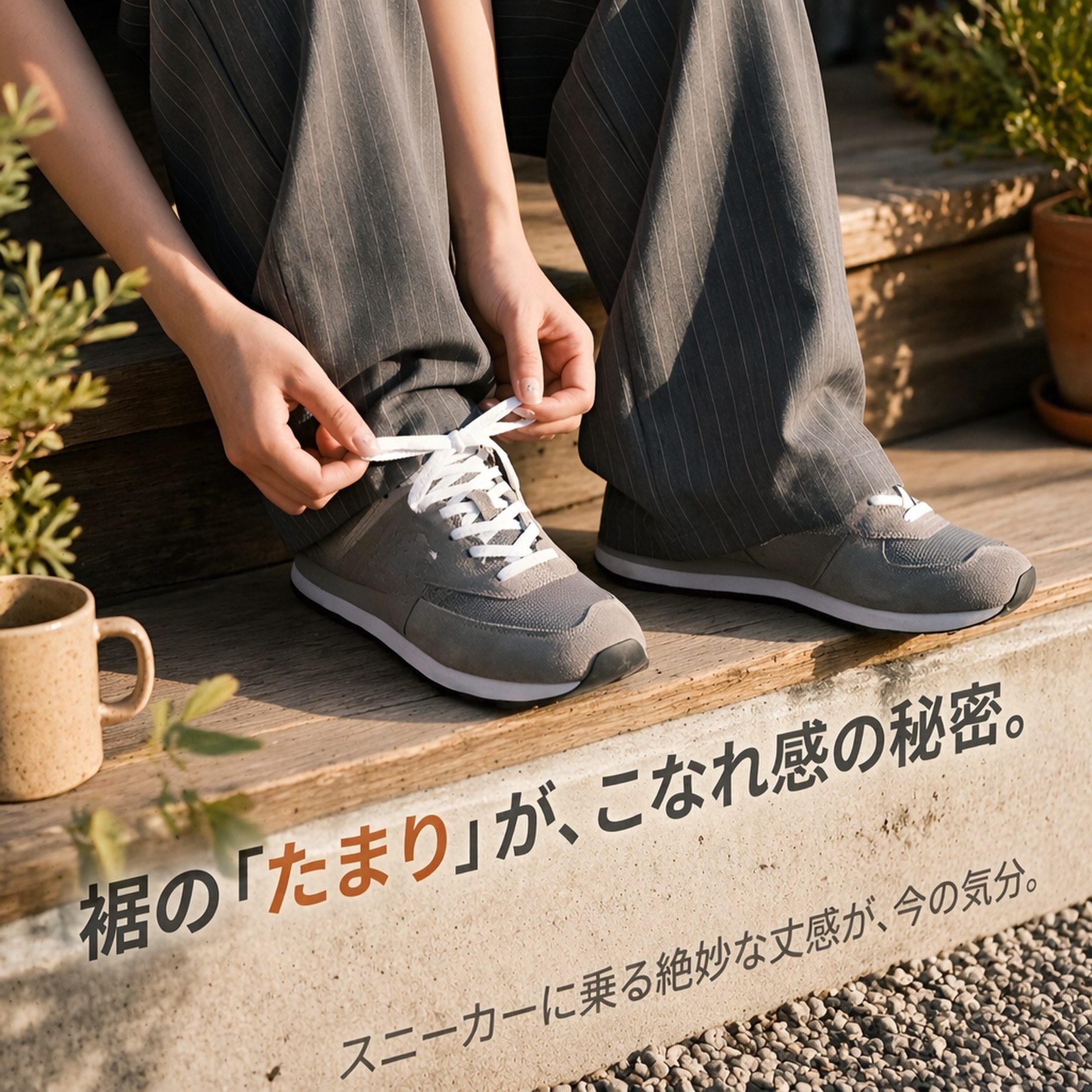 メンズレトロストライプドレープストレートスラックス