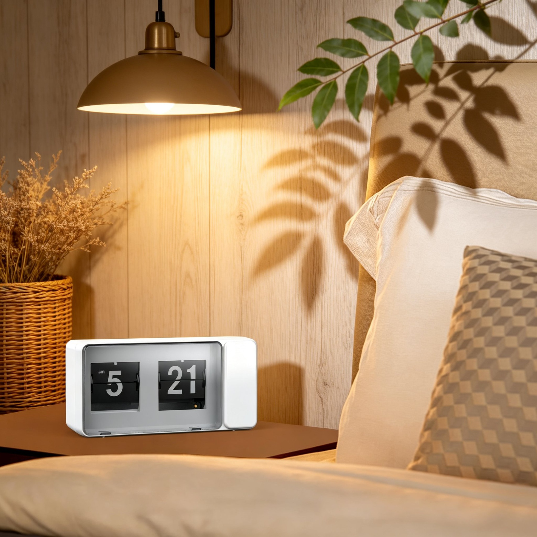 Reloj digital tipo página con colores macaron para dormitorio y estudiantes