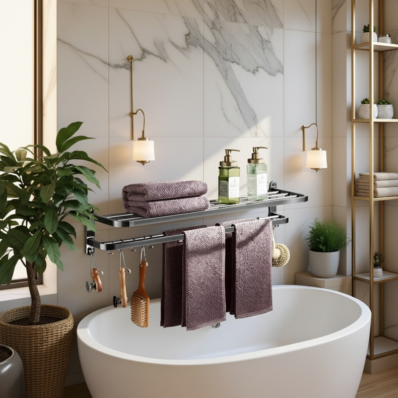 Wall-mounted Stainless Steel Towel Rack