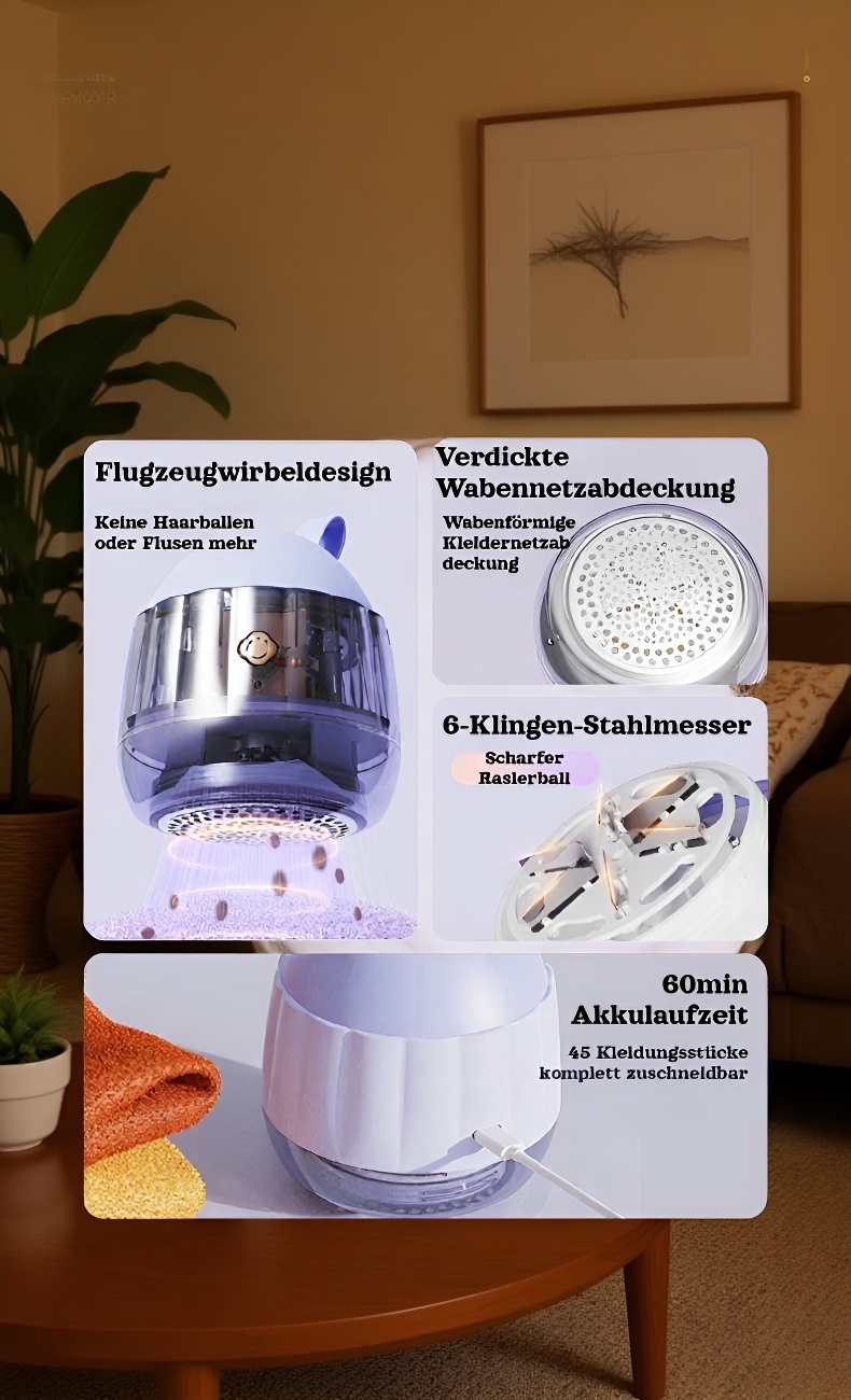 Effektiver Haarballenentferner für Textilien