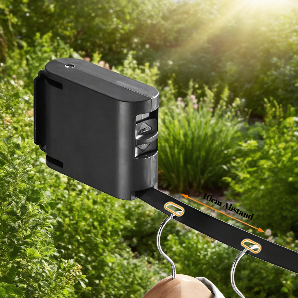 4,2 m starke quadratische Trockenleine aus ABS, unsichtbare Befestigungsschnalle, für die Wand