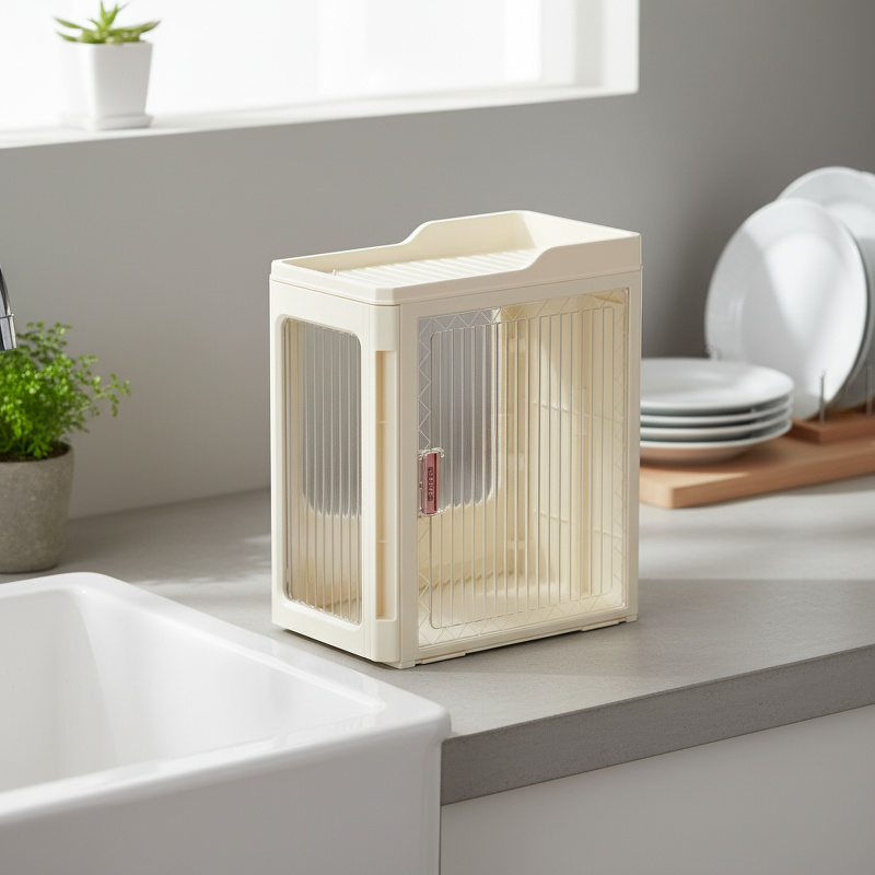 Meuble de salle de bain compact et mobile