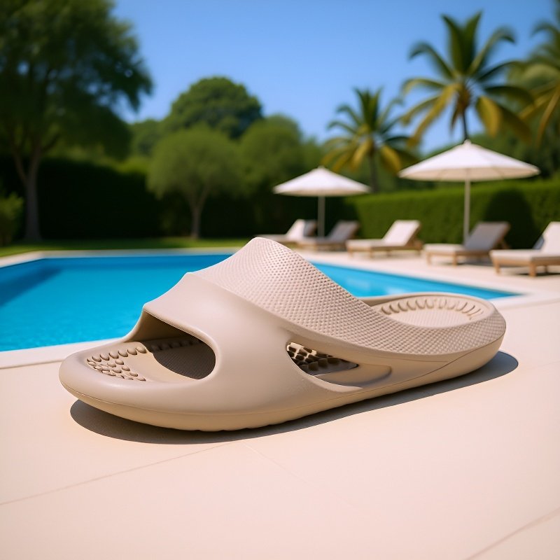 Men's bathroom silent massage slippers