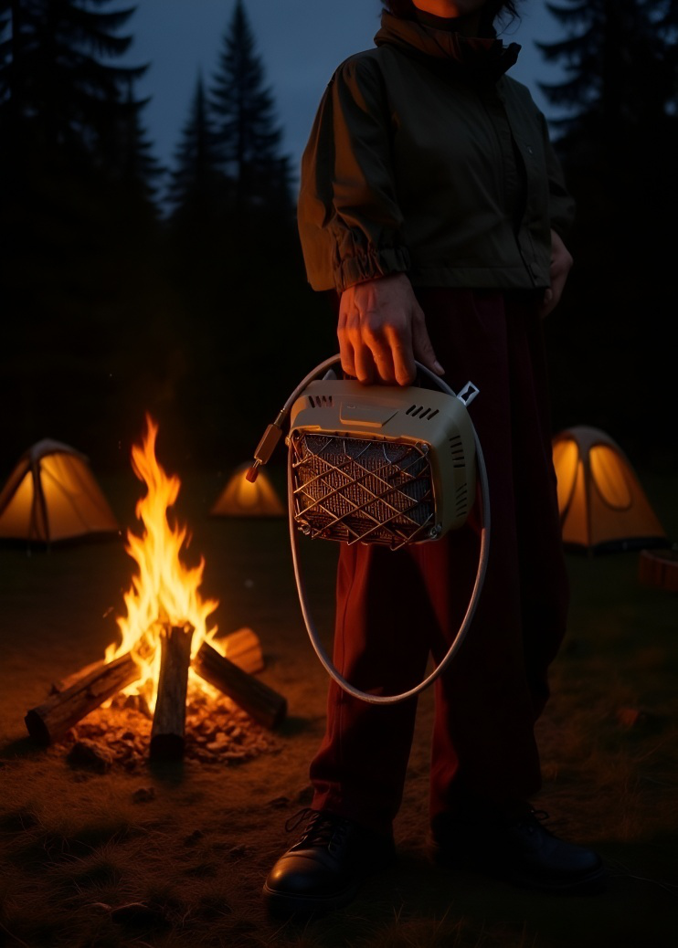 Gaskartuschen-Heizofen als mobile Wärmequelle beim Angeln