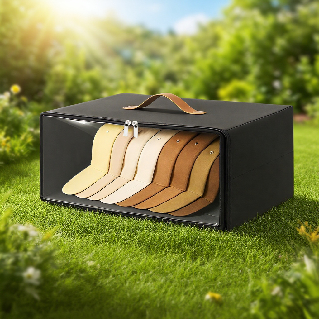 不織布野球帽収納ボックス雑貨収納整理ジッパー帽子ボックス布収納ボックス