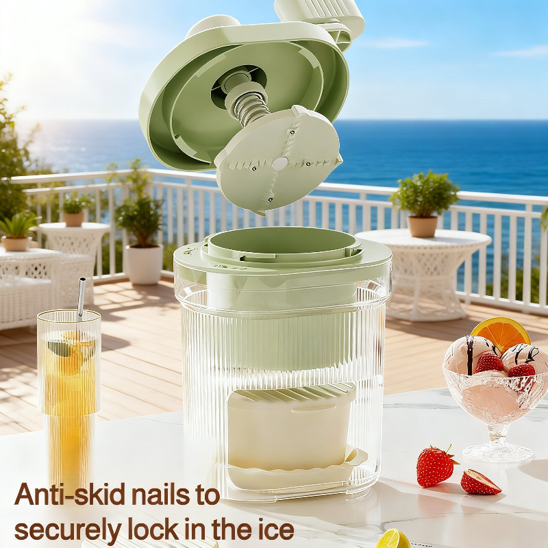 Manual Home Ice Shaver Small Size for Making Fluffy Shaved Ice