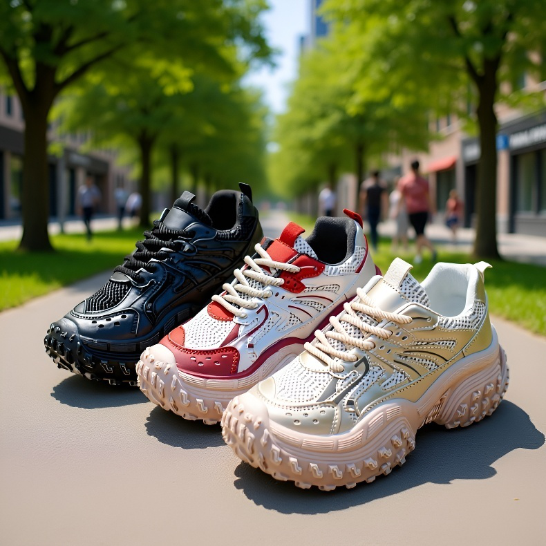 여 가을 통풍 운동화 아빠 신발 키높이 신발 밑창 메쉬 슬립온 여학생 운동화 메쉬 아빠 신발