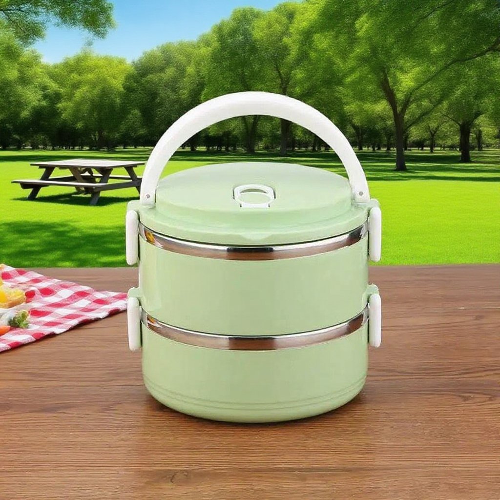 Edelstahl Runde Mehrschicht Isolierung Essen Box