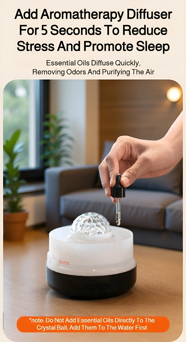 Flame effect humidifier for enhanced atmosphere and air quality