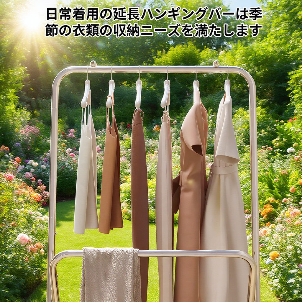 床置き洋服ラック 厚みのある金属製 フレーム付き