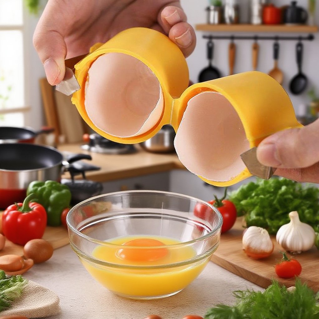 家庭用キッチン手動開卵器