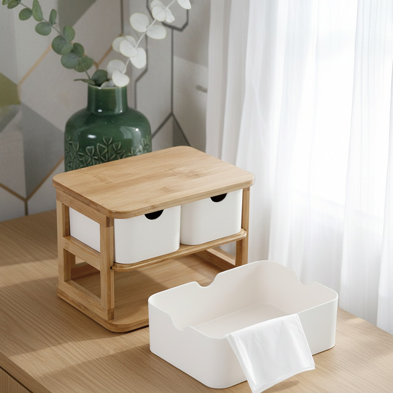 Drawer Desktop Bamboo Fiber Organizer