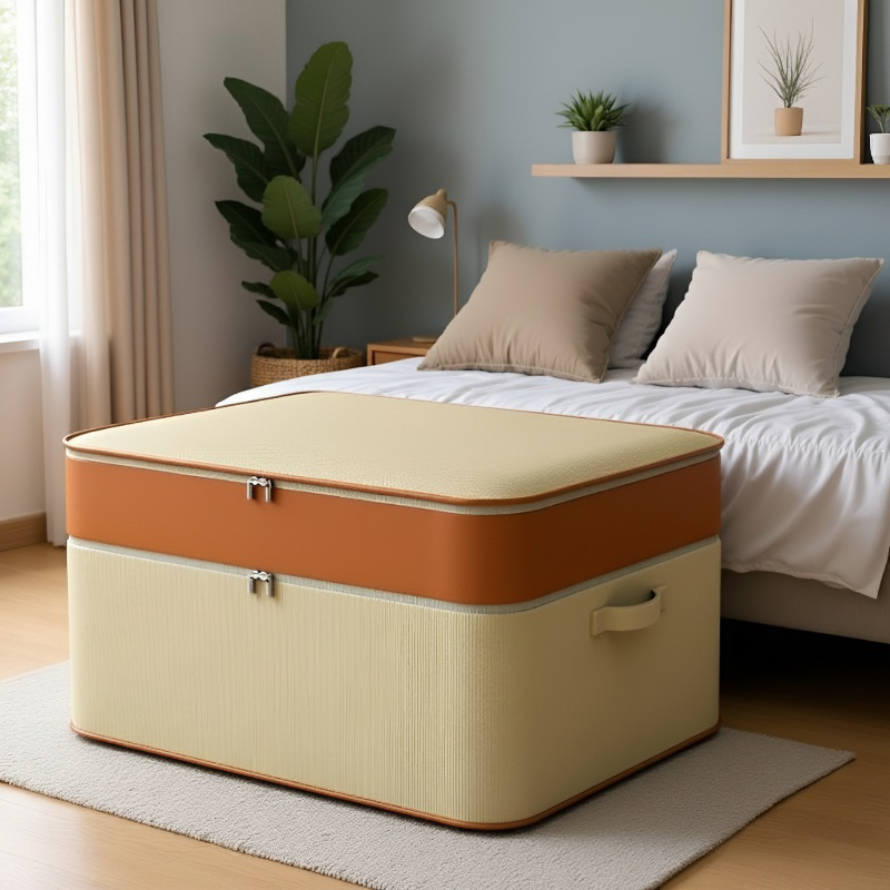 Large capacity under bed clothing storage