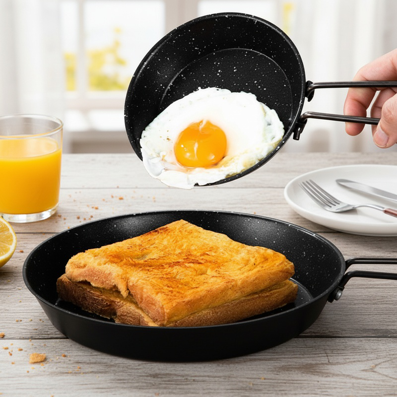 Travel-friendly portable pan for backpacking
