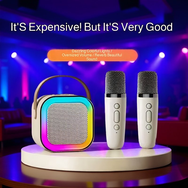 Colorful karaoke microphone for kids and adults