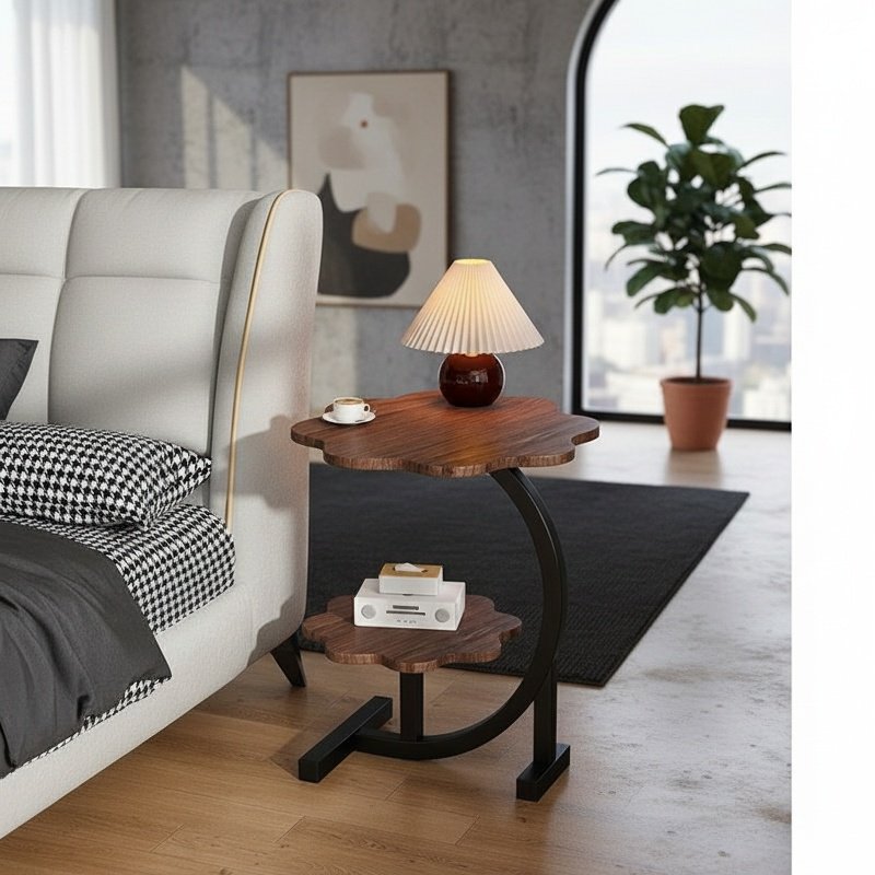 Living Room Nordic Double-layer Side Table Tea Table