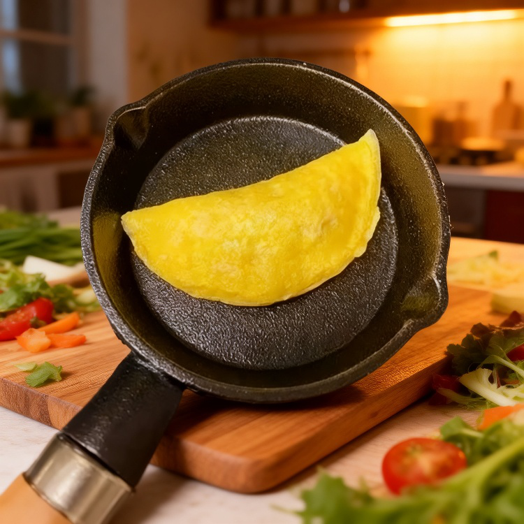 Freír alimentos de manera uniforme con sartén pequeña