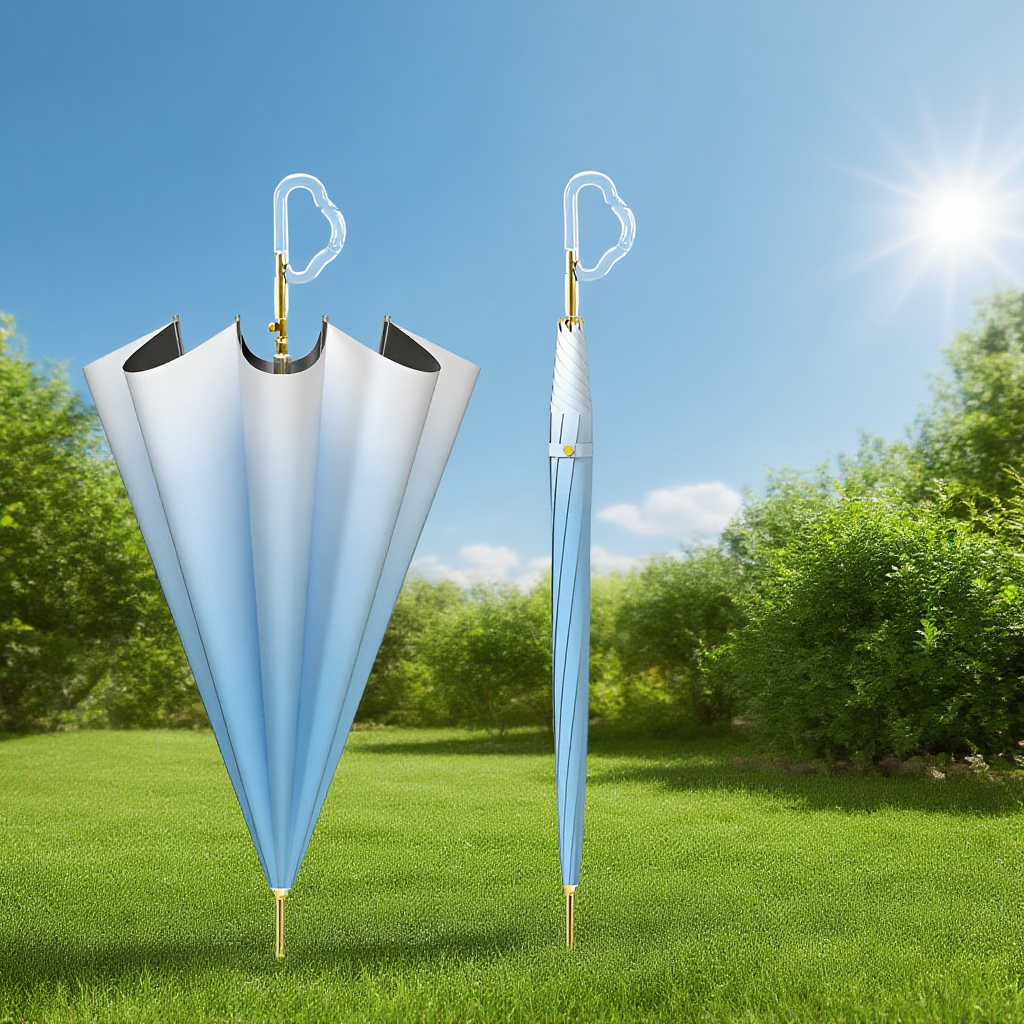 새로운 클라우드 핸들 그라데이션 우산