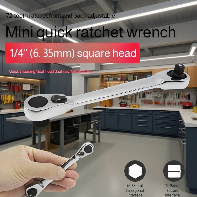 Batch Nozzle Driver Converter Wrench Home Multifunction 72 Teeth Portable