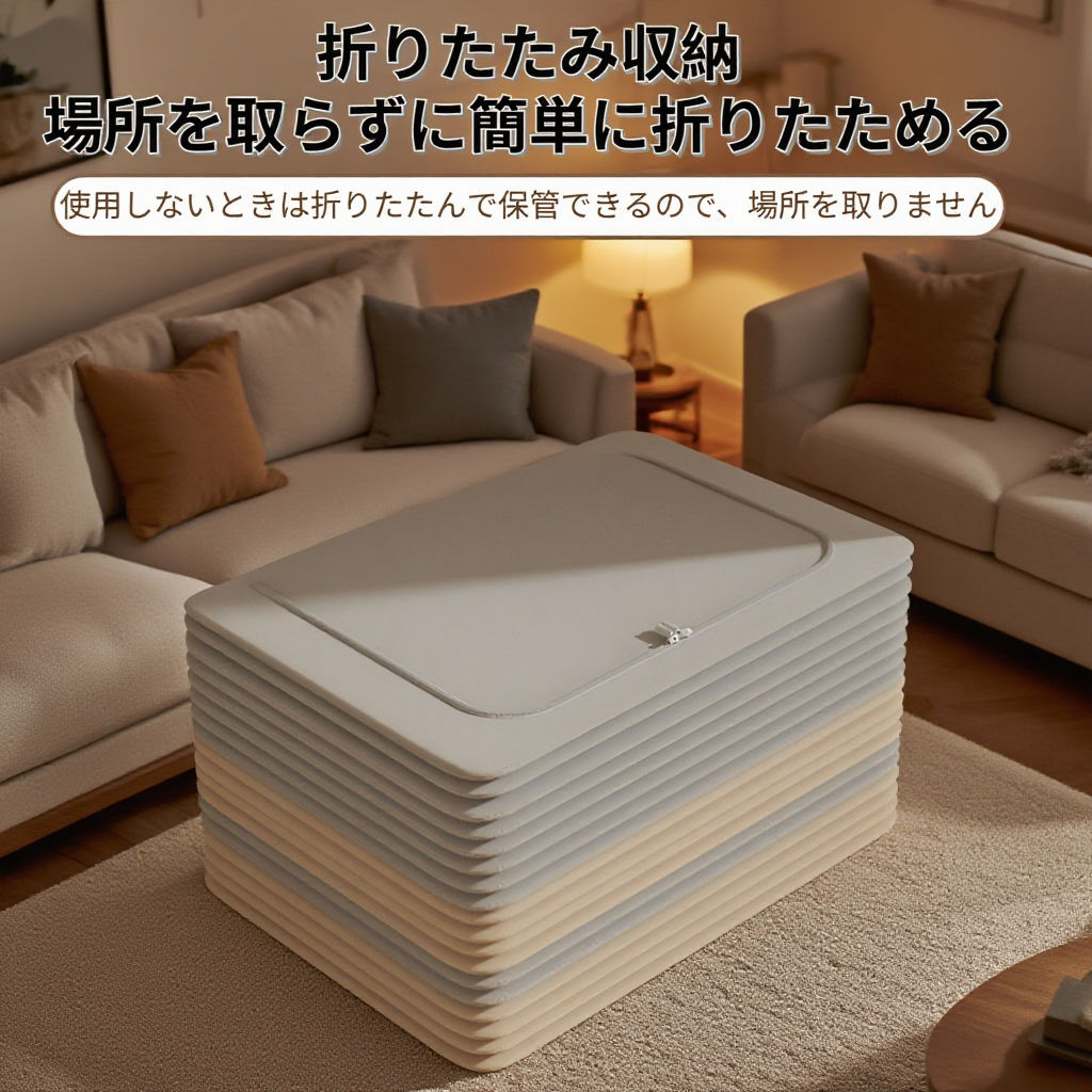 折りたたみ収納バッグ キルト収納キャビネット