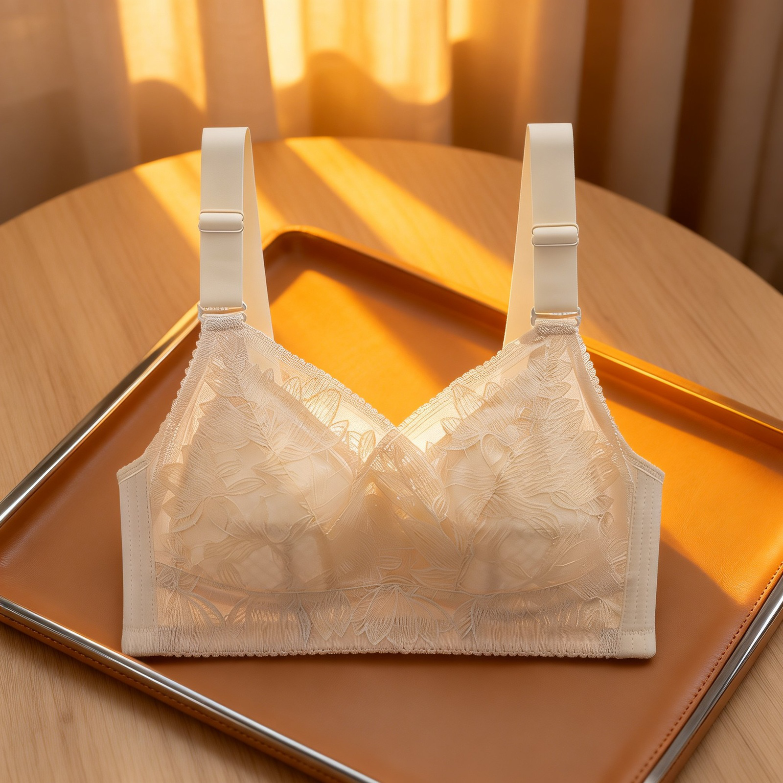 大きいバスト向けサイドサポート・ノンワイヤー・薄型ブラ