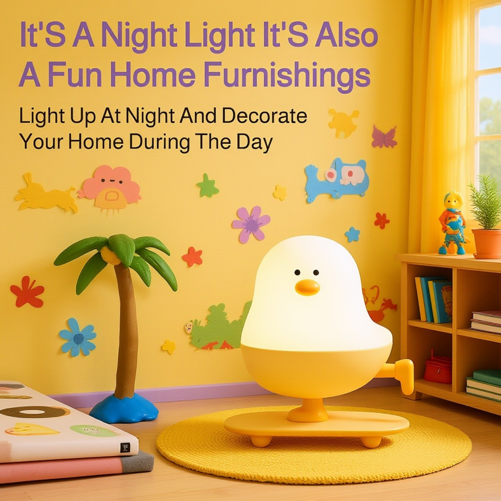 Cute Cartoon Chicken Night Light